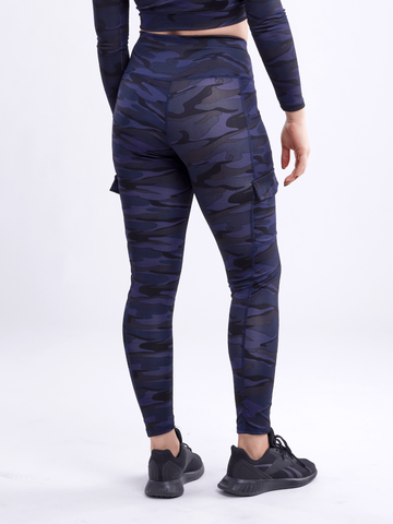 High-Waisted Leggings with Side Cargo Pockets