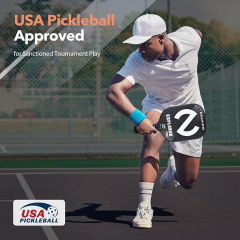 Pickleball Paddles, USAPA Approved Pro Graphite Pickleball Paddle/Paddles Set, Polypropylene Honeycomb Core, Cushion 4.72In Grip, Portable Bag/Paddle Cover, Lightweight Pickleball Racket